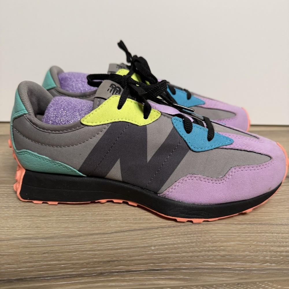 New Balance 327 Miami Nights Shoes Mens Size 5 W 7.5 Multicolor Colorful Lace Up - Picture 2 of 6